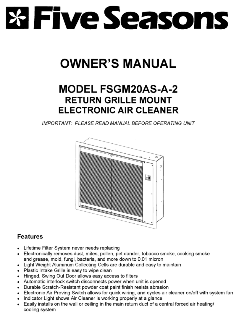 Five Seasons FSGM20AS-A-2 owner's manual
