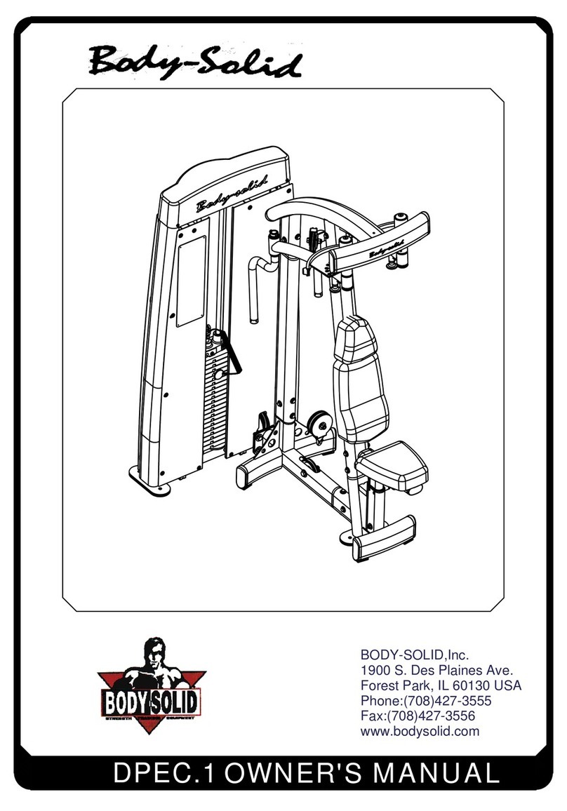 Body Solid DPEC.1 owner's manual