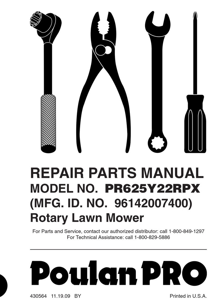 Poulan Pro PR625Y22RPX Repair parts manual