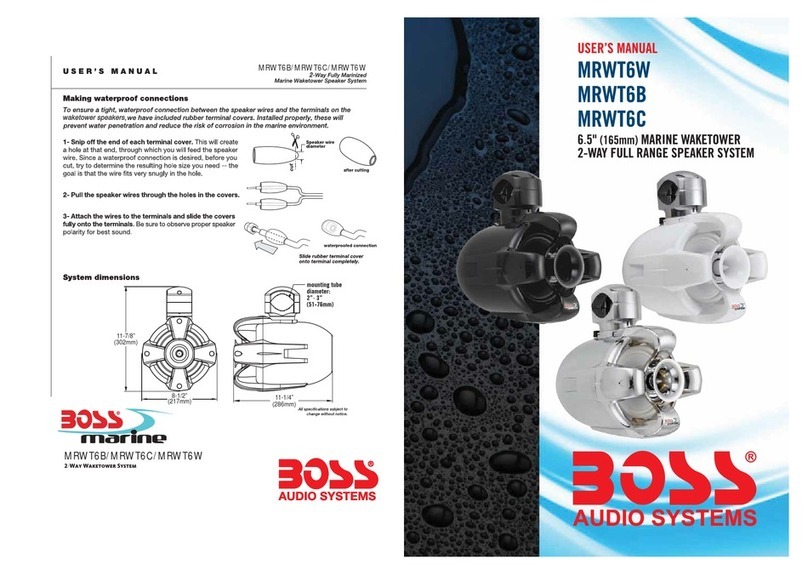 Boss Audio Systems MRWT6B User manual Boss Audio Systems MRWT6B User manual