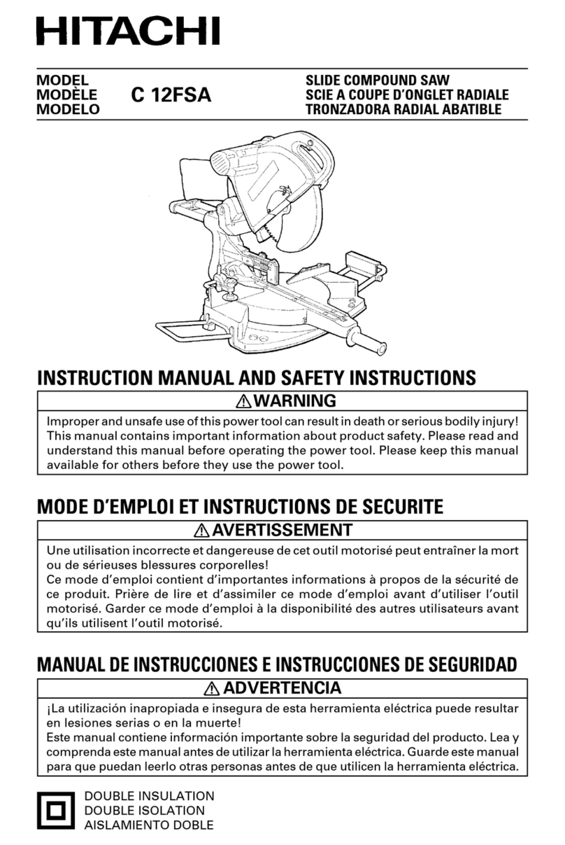 Hitachi C 12FSA Operator's manual
