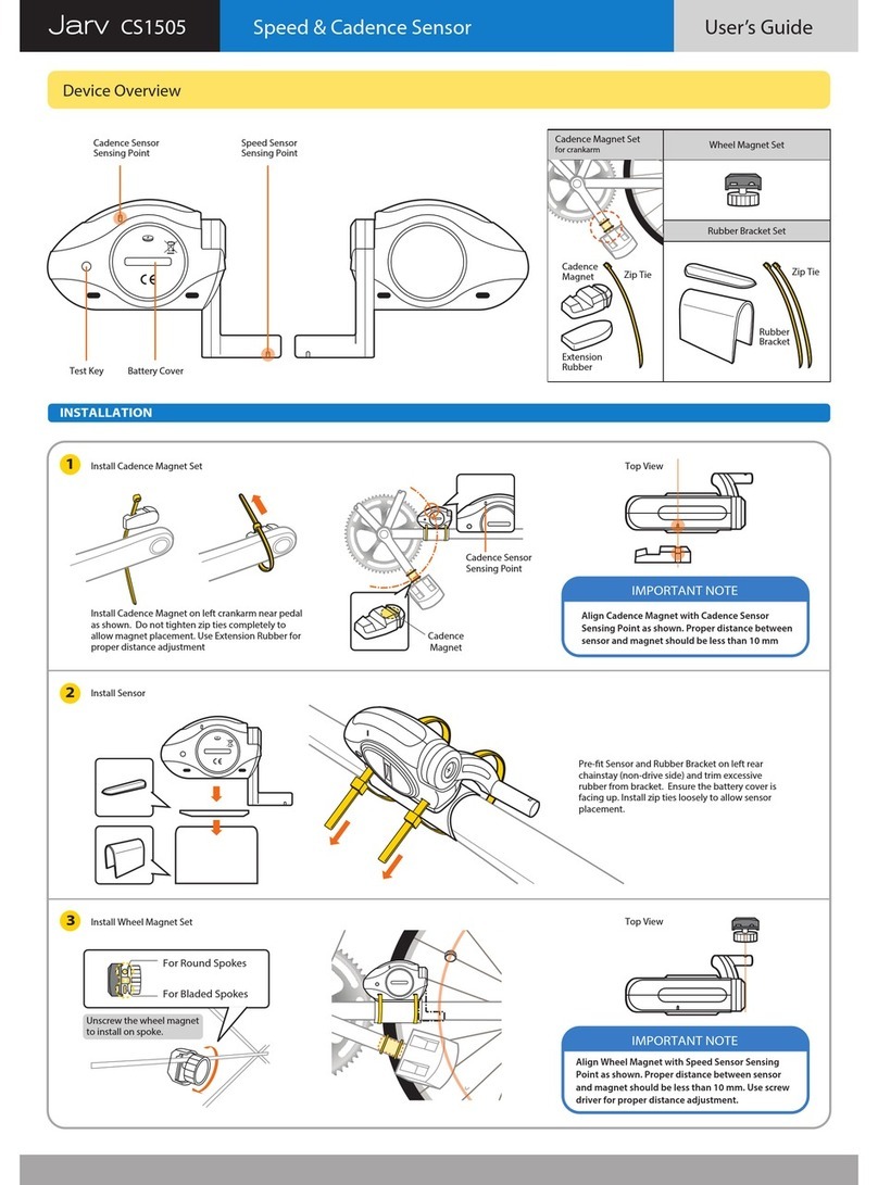 Jarv CS1505 user guide