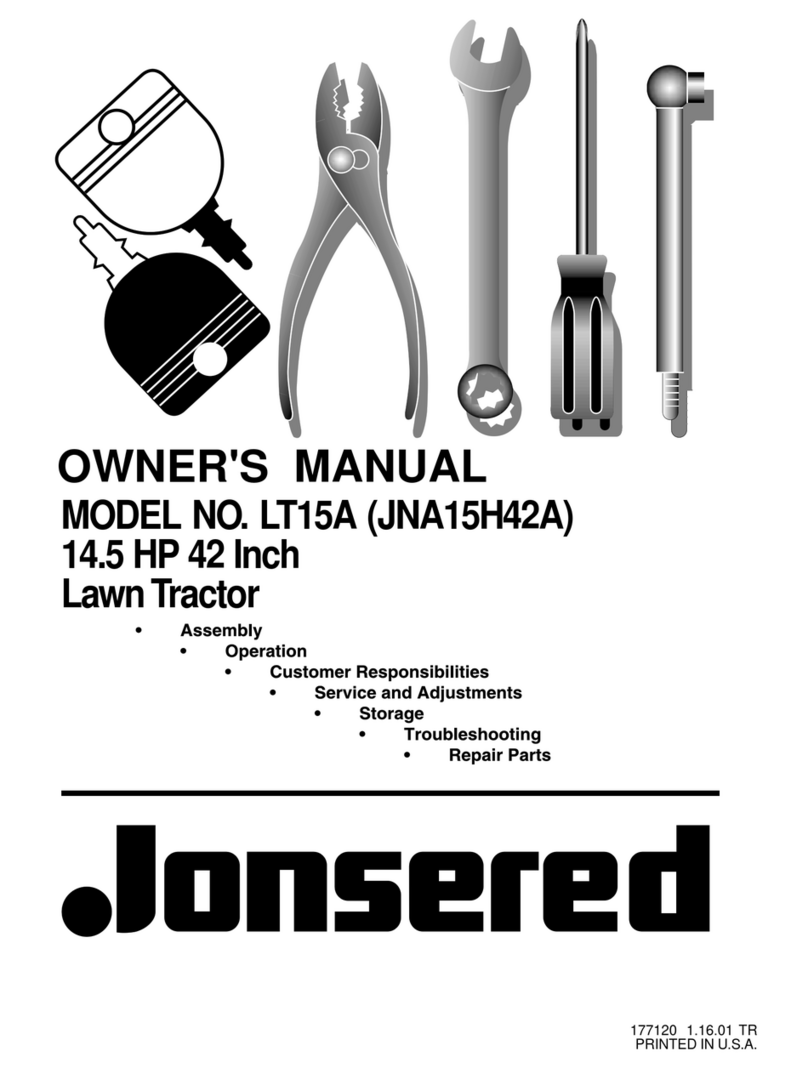 Jonsered LT15A owner's manual