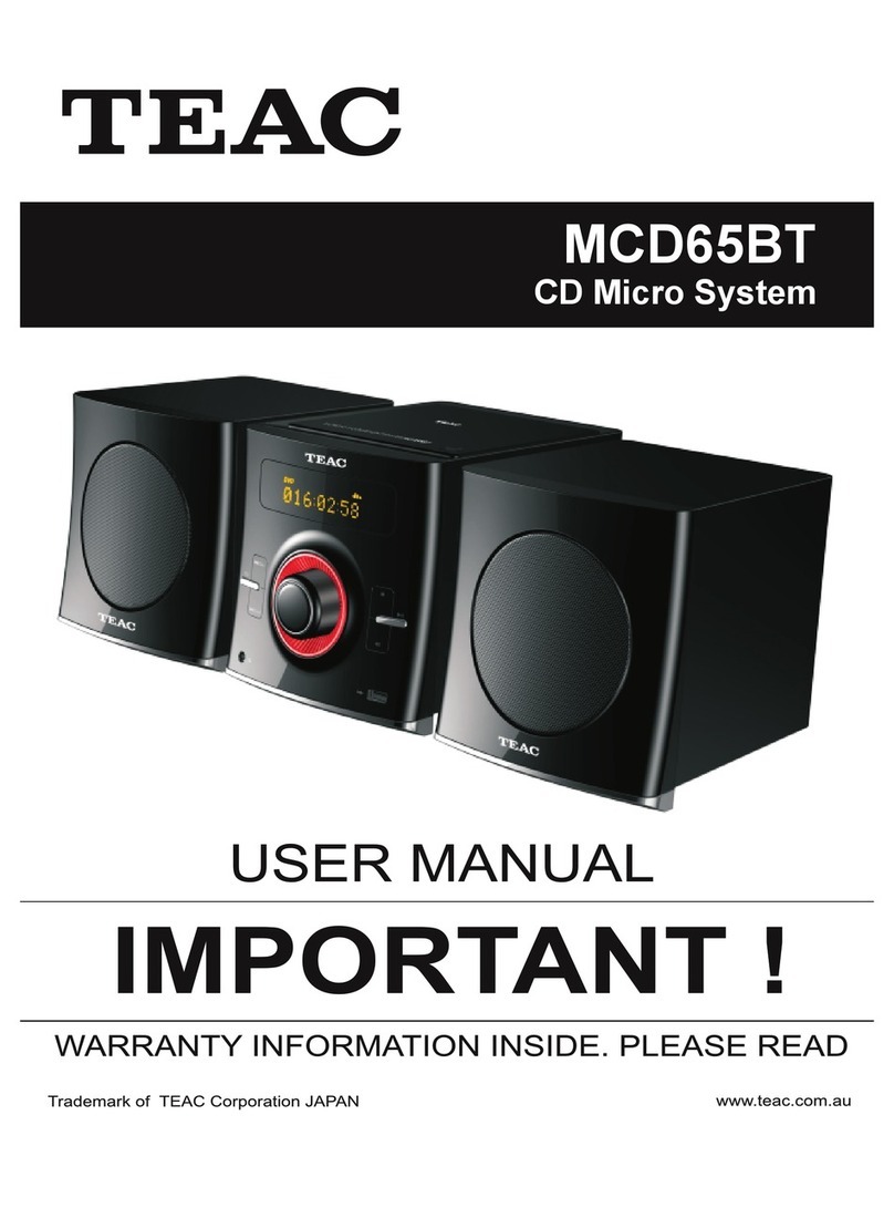Teac MCD65BT User manual