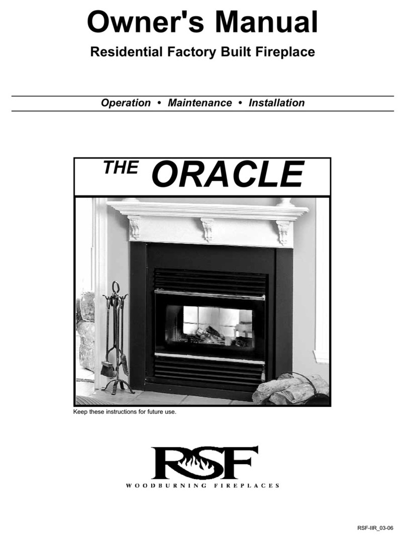 RSF Woodburning Fireplaces The oracle owner's manual RSF Woodburning Fireplaces The oracle owner's manual