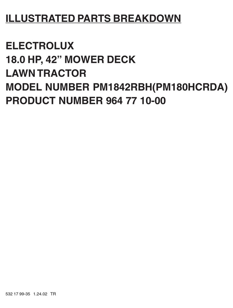 Electrolux PM1842RBH Illustrated parts breakdown