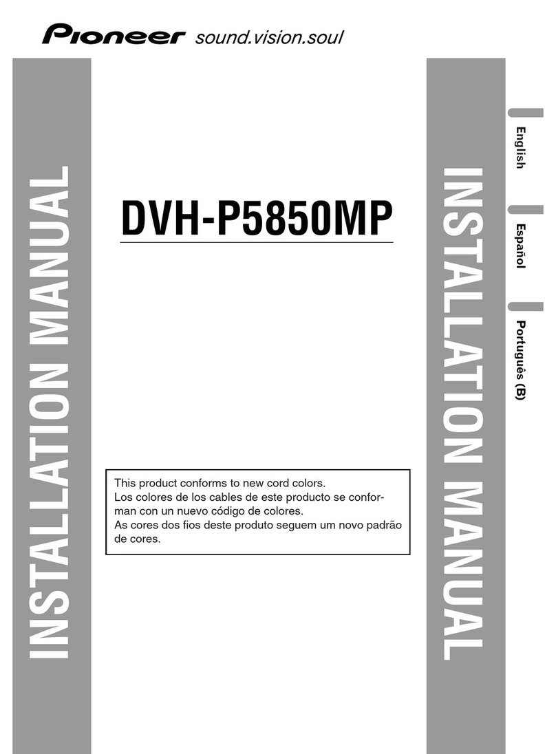 Pioneer Super Tuner III D DVH-P5850MP User manual