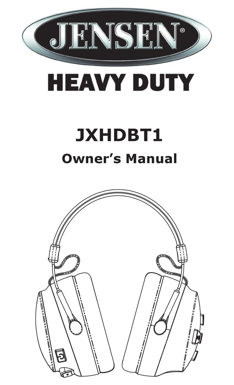 Jensen JXHDBT1 owner's manual