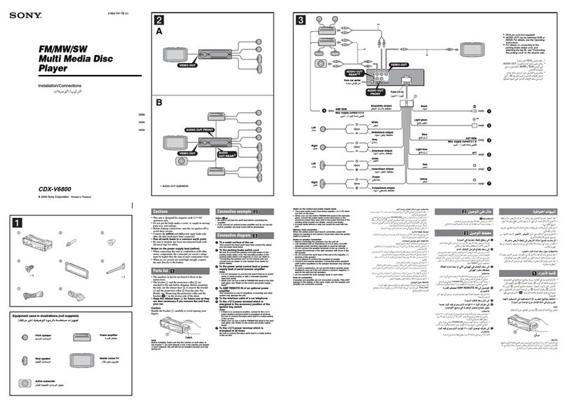 Sony CDX-V6800 User manual