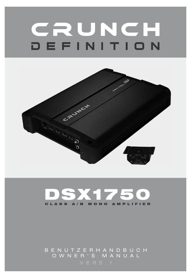 Crunch Definition DSX1750 owner's manual
