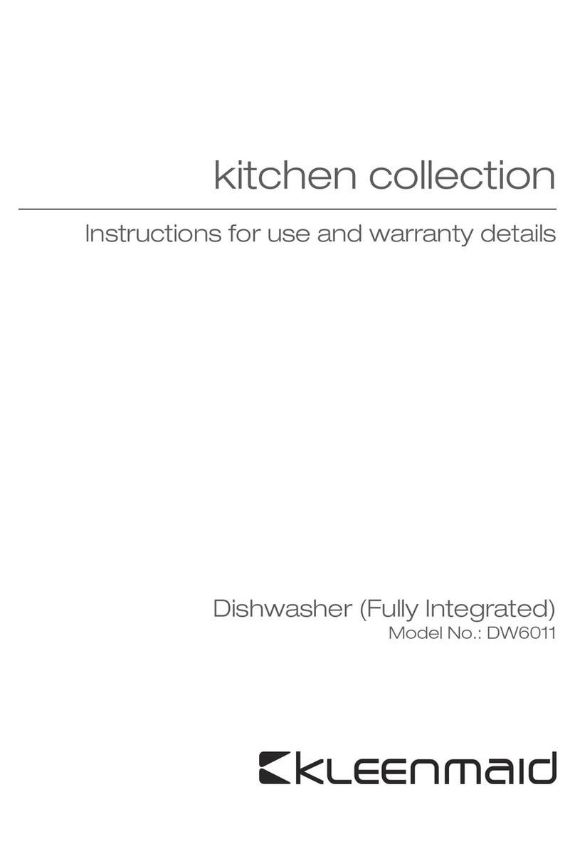 Kleenmaid DW6011 User manual