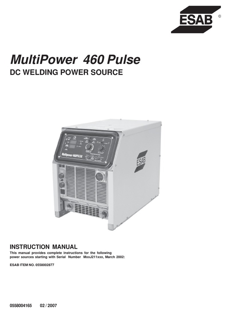 ESAB MultiPower 460 Pulse User manual