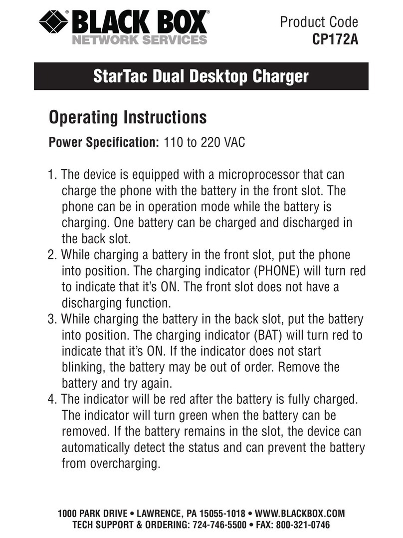 Black Box CP172A operating instructions