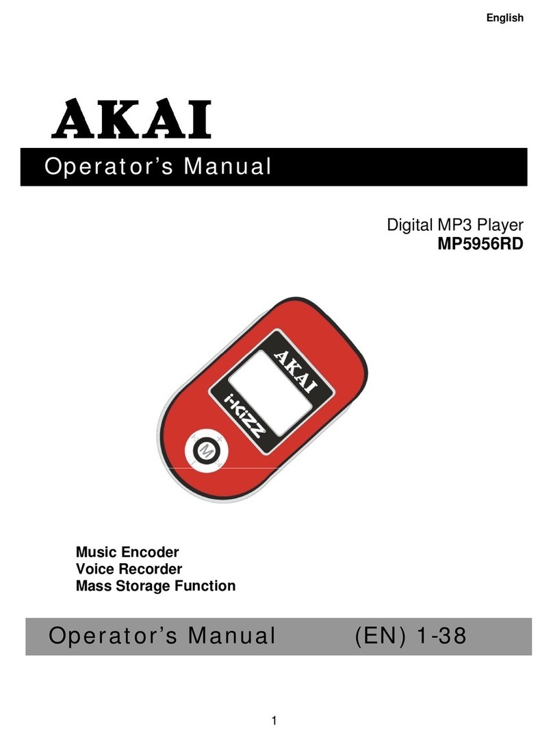 Akai MP5956RD Operator's manual