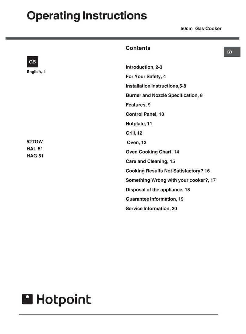 Hotpoint HAG 51 User manual