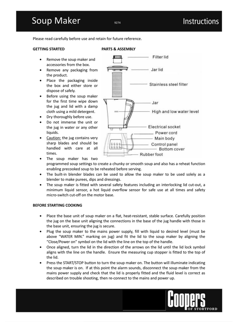 Coopers of Stortford 9274 instructions