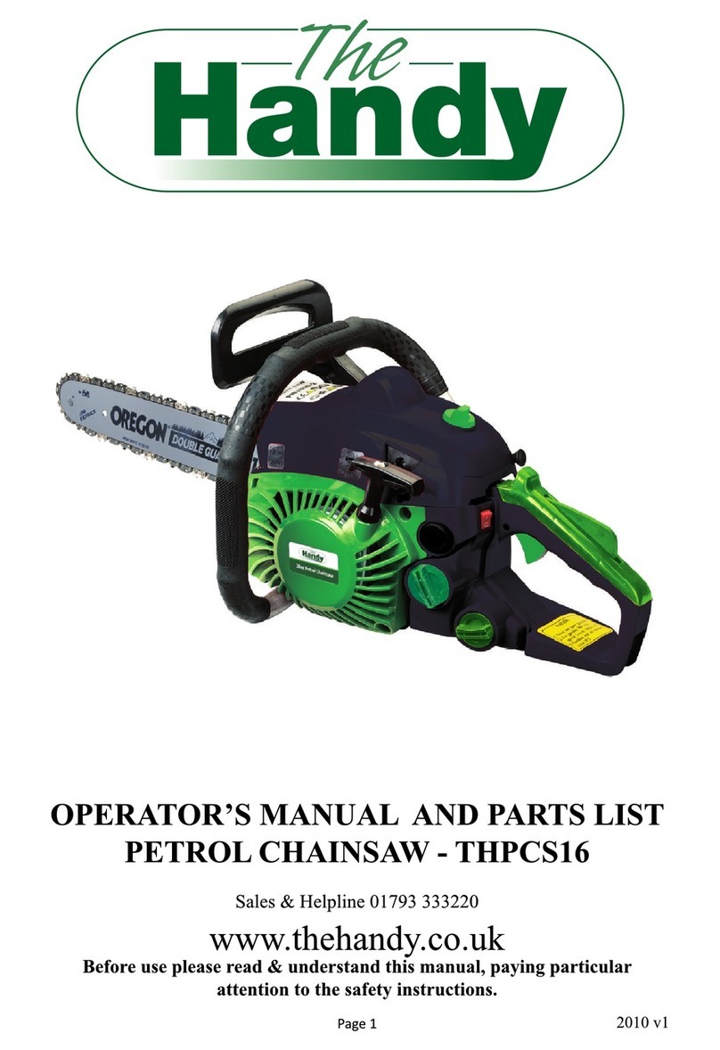 The Handy THPCS16 Operator's manual and parts list