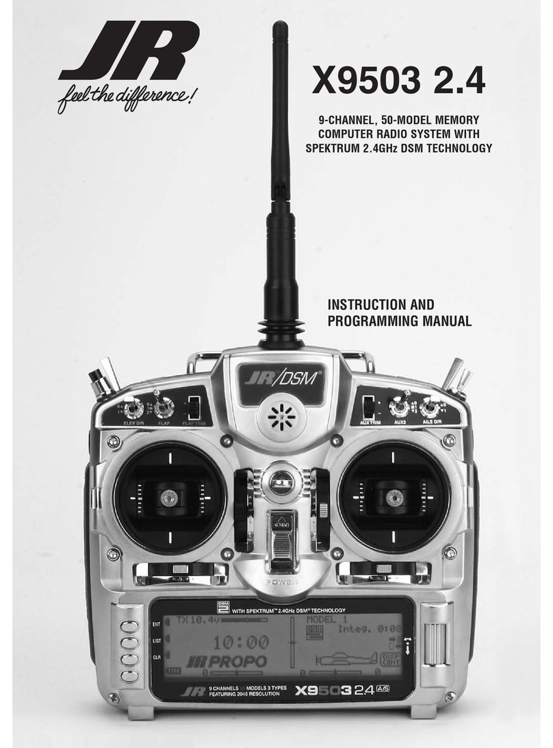 JR X9503 2.4 Instruction and programming manual