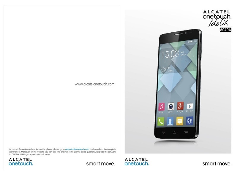 Alcatel One Touch Idol X 6040A User manual
