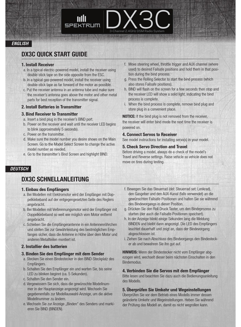 Spektrum DX3C User manual