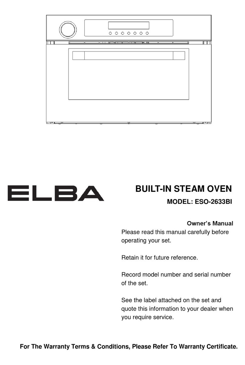 Elba ESO-2633BI owner's manual