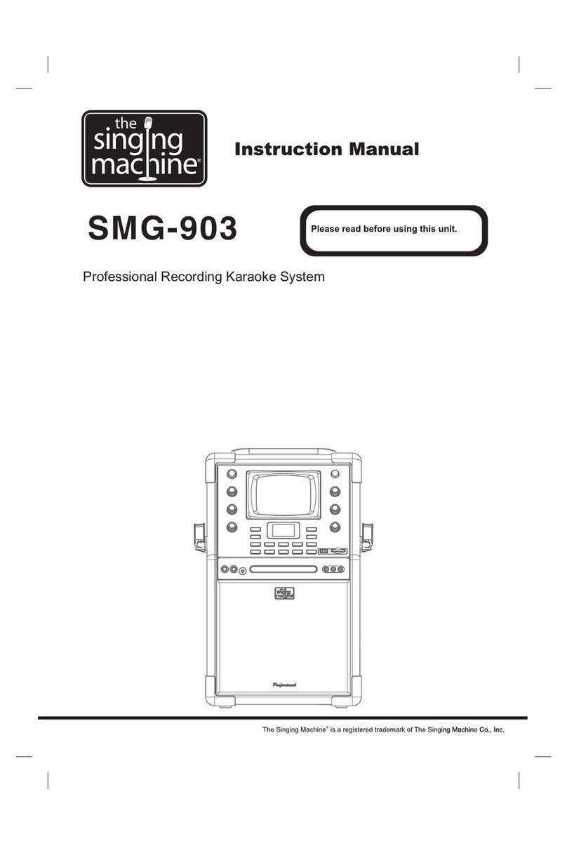 The Singing Machine SMG-903 instruction manual