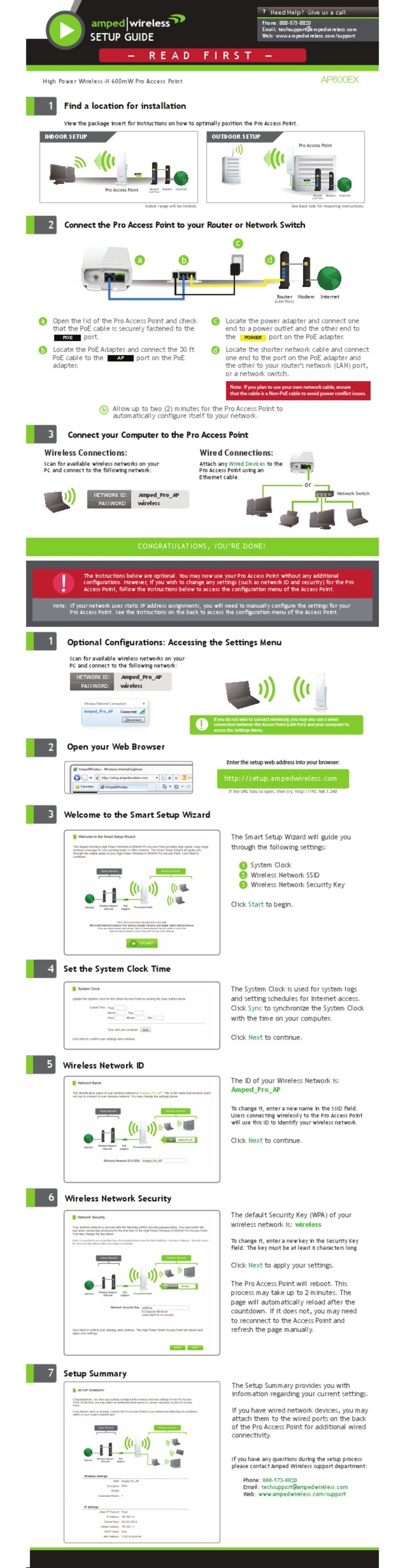 Amped Wireless AP600EX Setup guide