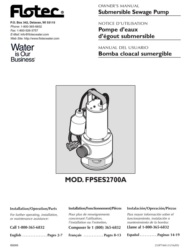Flotec FPSES2700A User manual