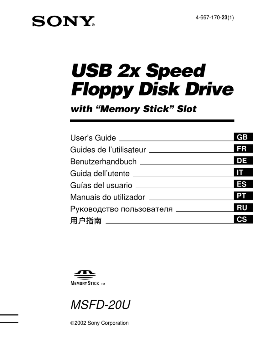 Sony MSFD-20U User manual