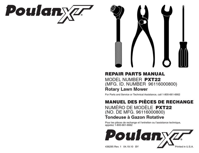 Poulan Pro PXT22 Repair parts manual
