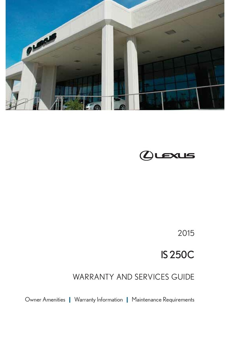 Lexus 2015 IS 250C User manual