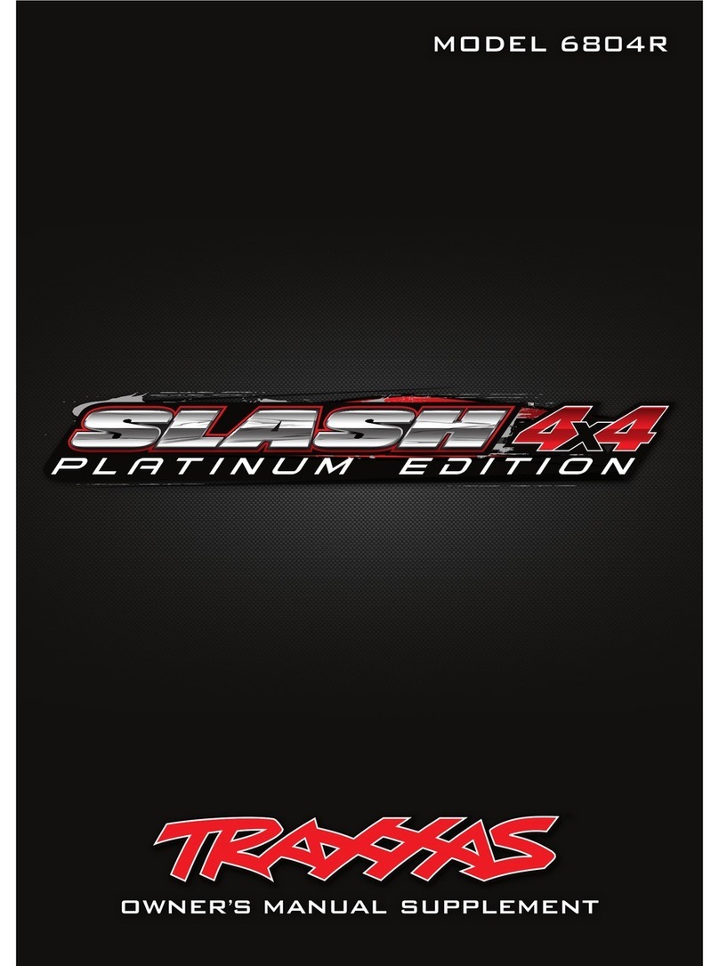 Traxxas Slash 4x4 Platinum Edition 6804R Owner's manual supplement