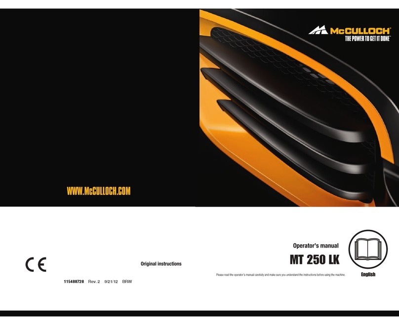 McCulloch MT 250 LK Operator's manual