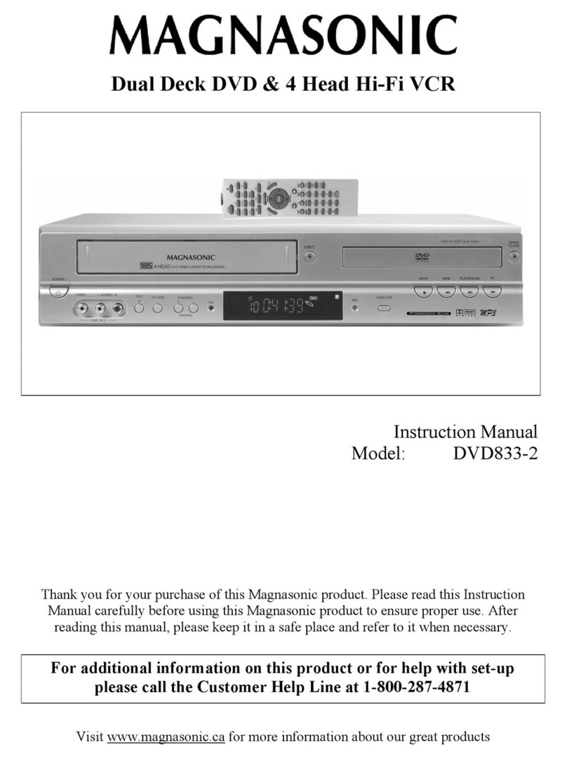 Magnasonic DVD833-2 User manual