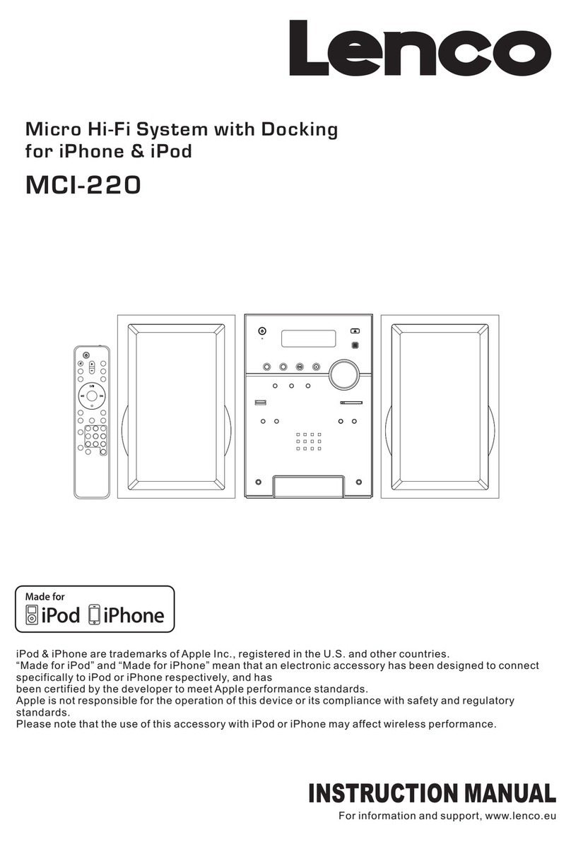 LENCO MCI-220 User manual
