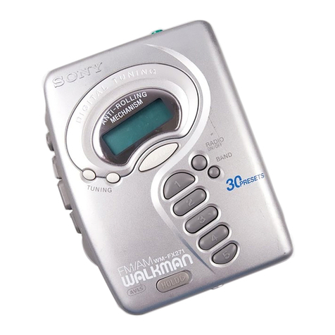 Sony Walkman WM-FX271 Service manual