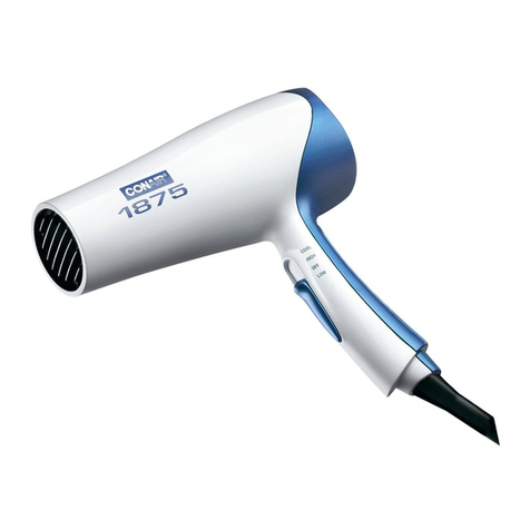 Conair 185R Instruction & styling guide