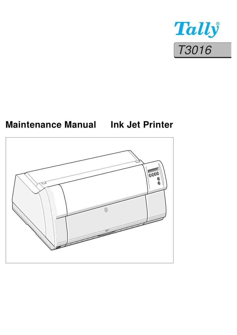 Tally T3016 User manual Tally T3016 User manual