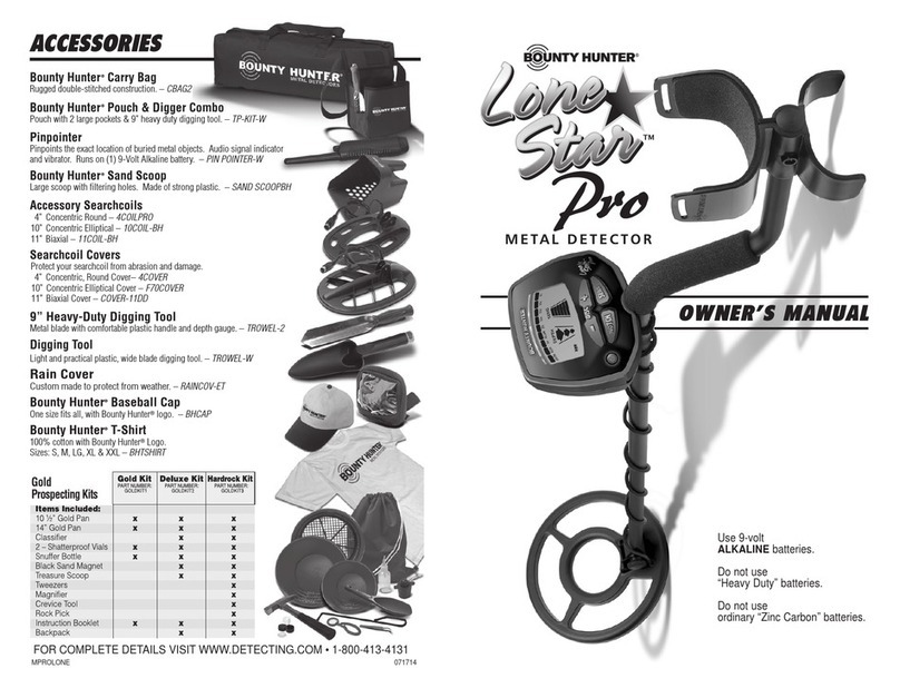 Bounty Hunter Lone star Pro owner's manual