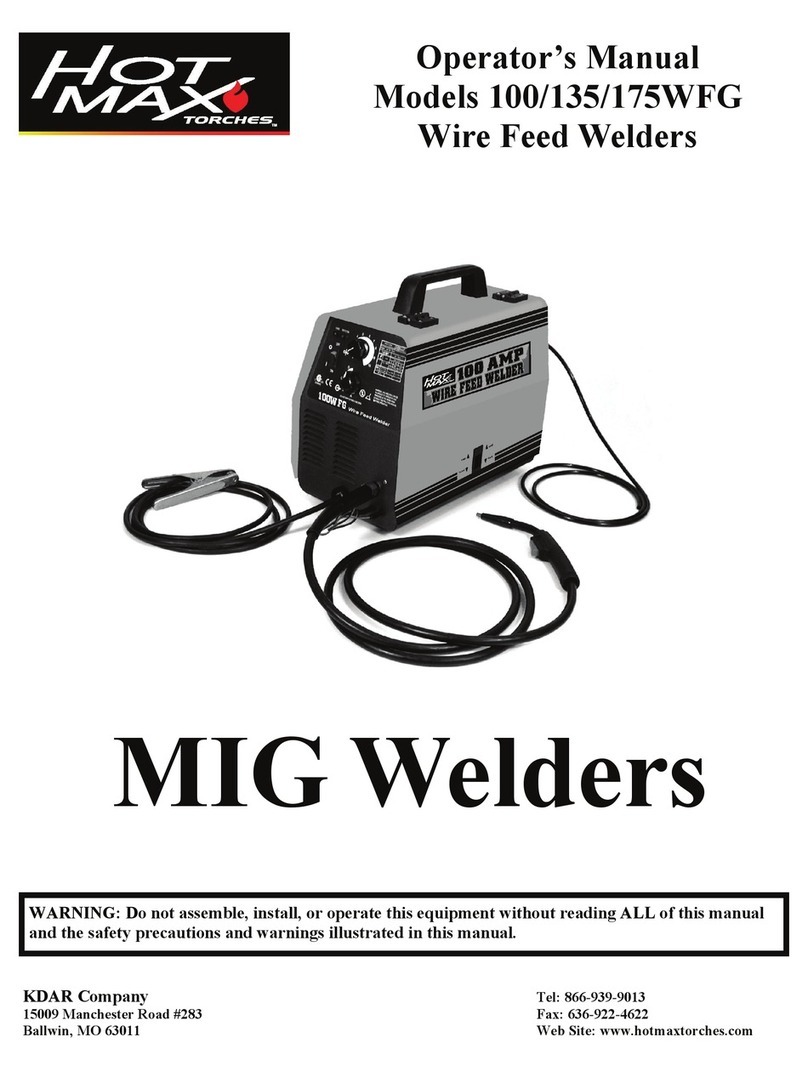 Hot Max 100WFG User manual