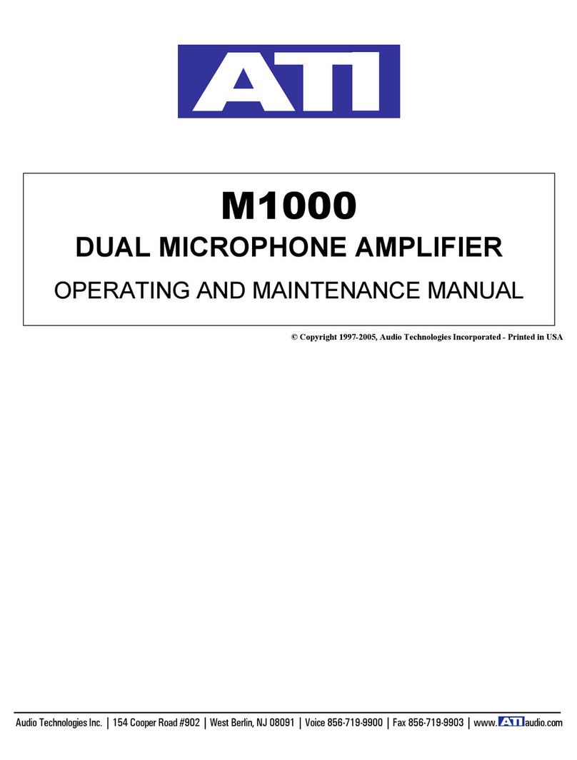 ATI Technologies M1000 Operating instructions