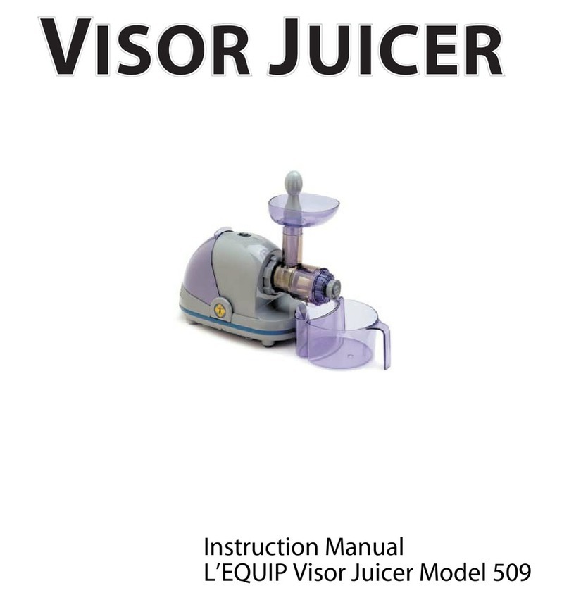 LEquip Visor Juicer 509 User manual