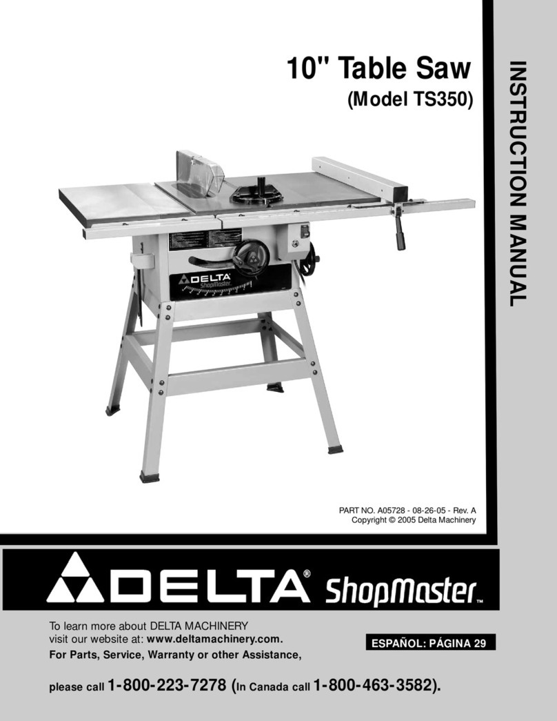 Delta TS350 instruction manual