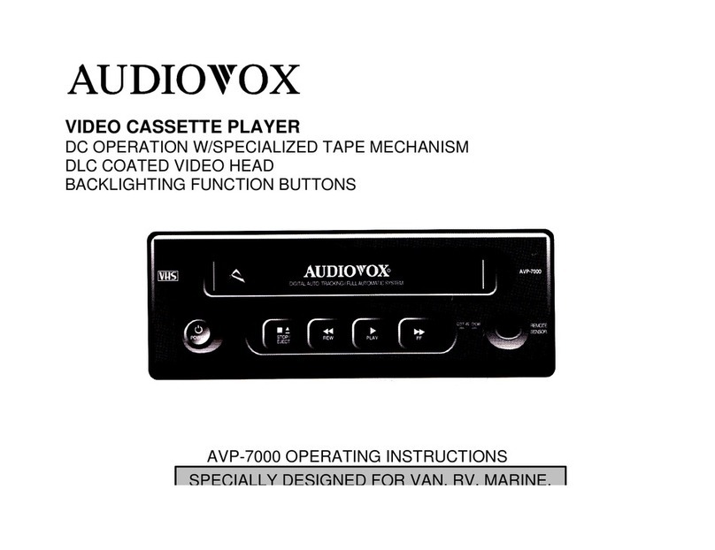 Audiovox AVP-7000 User manual
