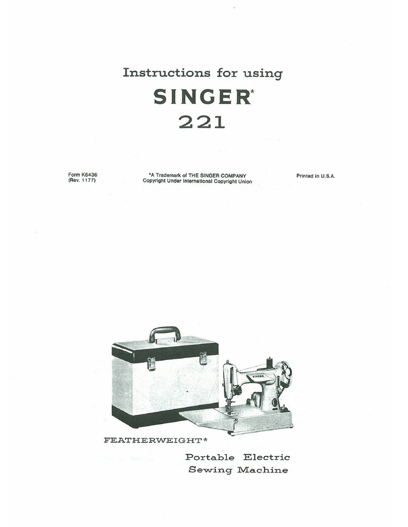 Singer 221 Instructions for using