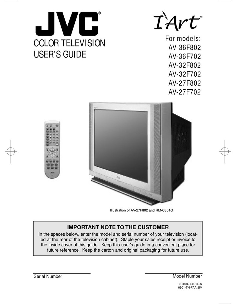 JVC AV-36F802, AV-36F702, AV-32F802, AV-32F702, AV-27F802,... User manual JVC AV-36F802, AV-36F702, AV-32F802, AV-32F702, AV-27F802,... User manual