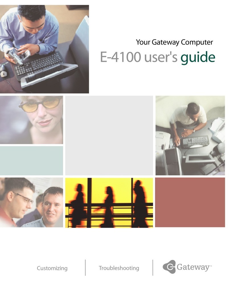 Gateway E-4100 User manual