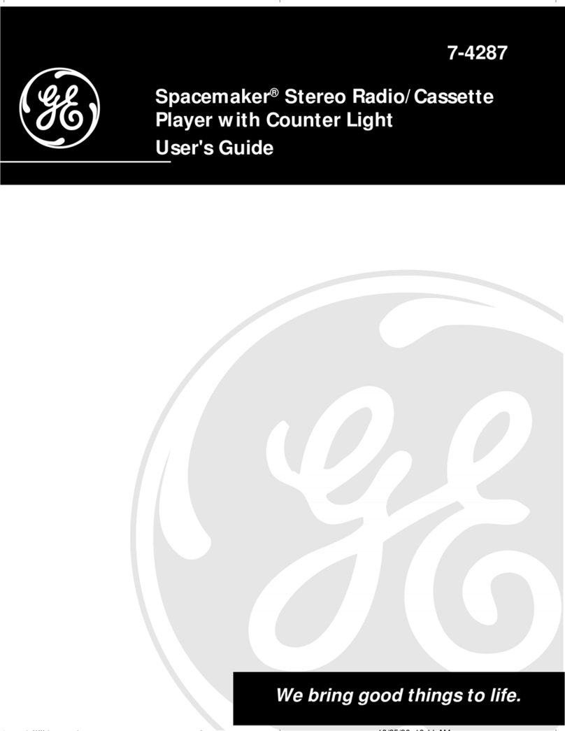GE Spacemaker 7-4287 User manual