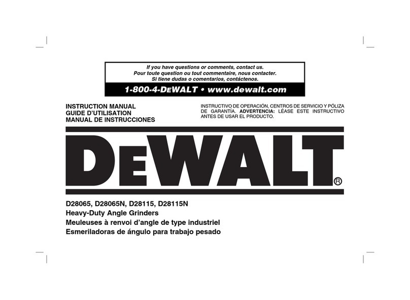 DeWalt D28065 instruction manual