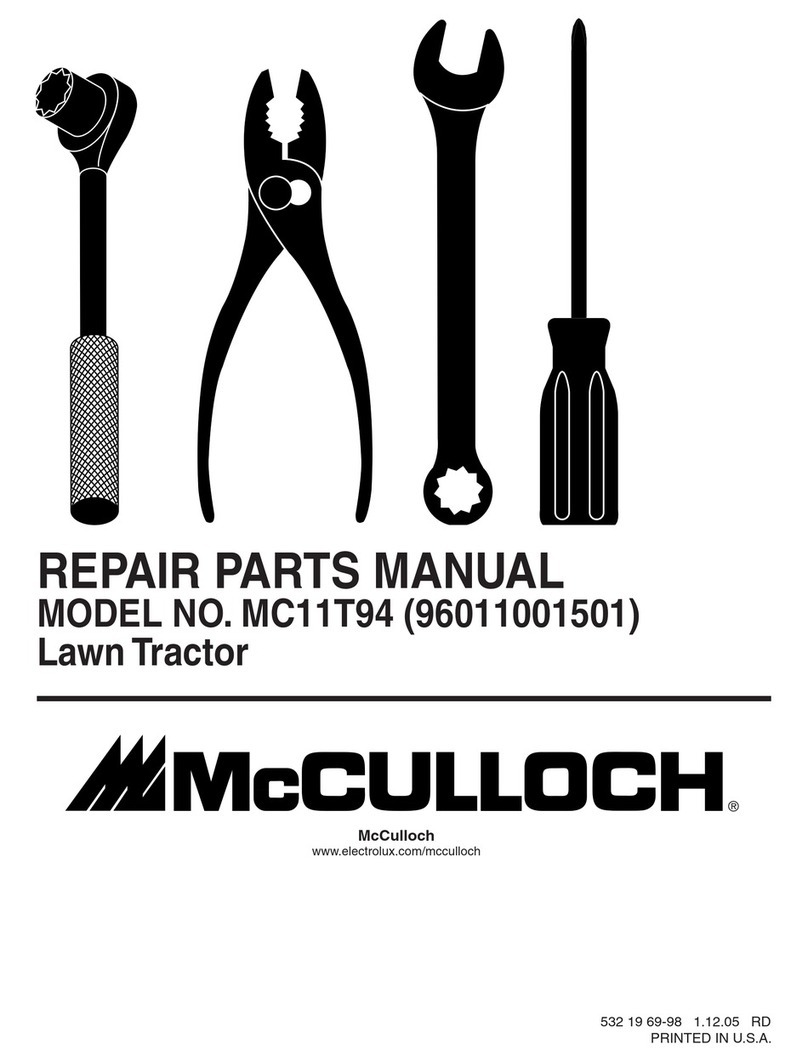 McCulloch MC11T94 Repair parts manual